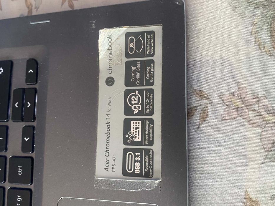 Laptop acer crome book