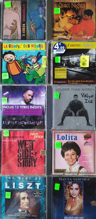 Огромна Колекция От Матрични И Оригинални Компакт Дискове С Топ Музика