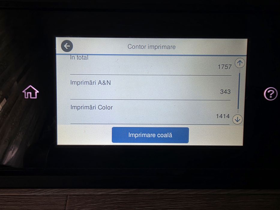 Imprimantă Epson wf-7710, contorizare 1800 de copii