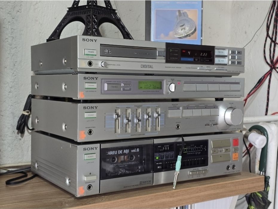 Linie audio SONY, deck tc-fx35, amplificator ,tuner, ,cd player