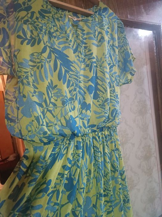 Платье в пол шифоновое