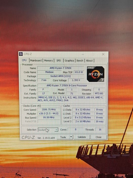 Kit gaming Ryzen 7 3700x si placa de baza asus B450f gaming