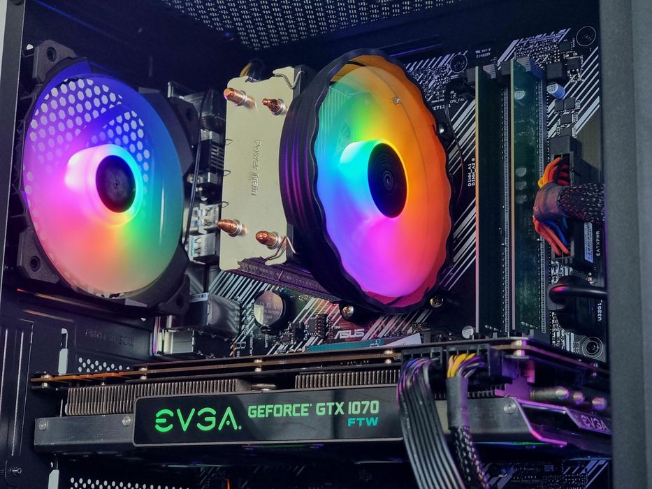 Геймърски Компютър/Ryzen 5 5500/16GB RAM/256GB-M.2/GTX 1070 8GB