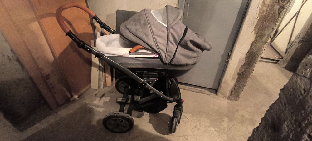 Бебешка количка 3 в 1 Gusio - Carrera new,