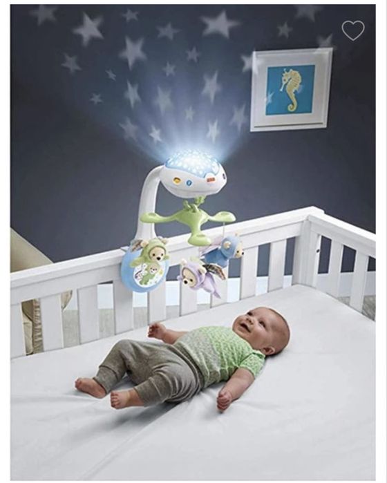 Fisher Price Музикална въртележка - проектор 3 в1 BUTTERFLY DREAMS
