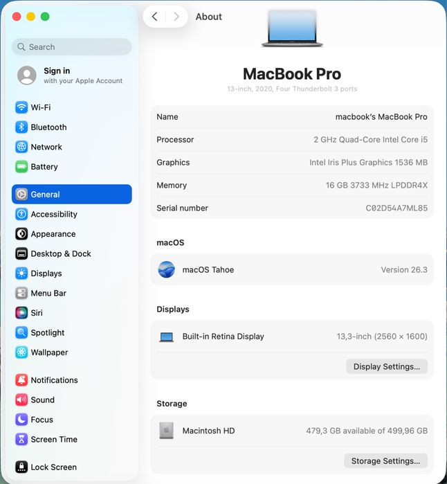 MacBook Pro 13” 2020 | i5 | 16GB RAM | 500GB SSD | Impecabil | Factura