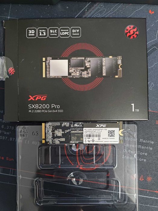 SSD ADATA XPG SX8200 Pro, 1TB, NVMe, M.2, Ambalaj Original, Utilizat