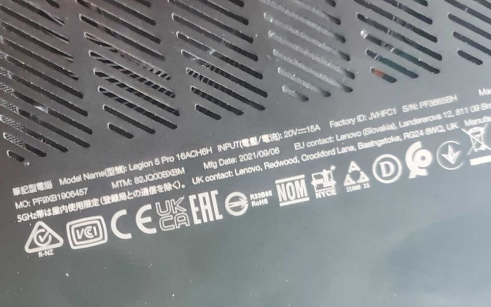 lenovo legion 5 pro  165hz / ryzen 7 5800h / rtx 3060