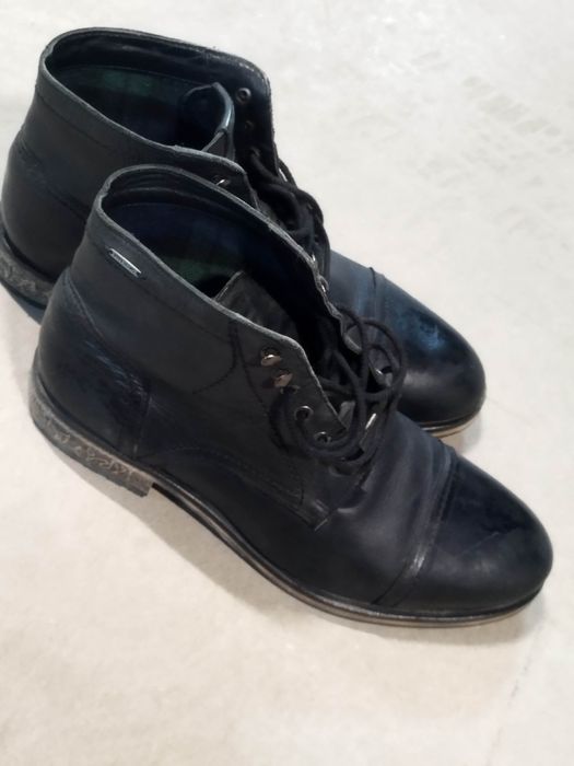 Мъжки маркови боти и обувки  естествена кожа 3 броя