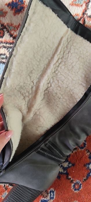 Ботуши естествена кожа и с ресни