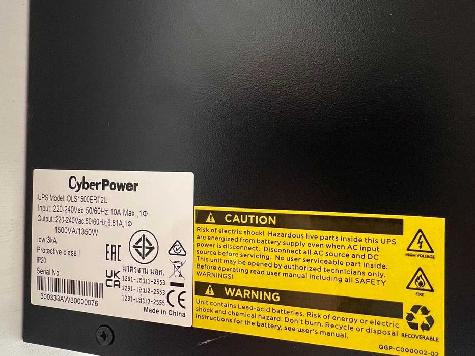 UPS CyberPower 1500VA 1350W, 2U, Online, unda pur sinusoidala