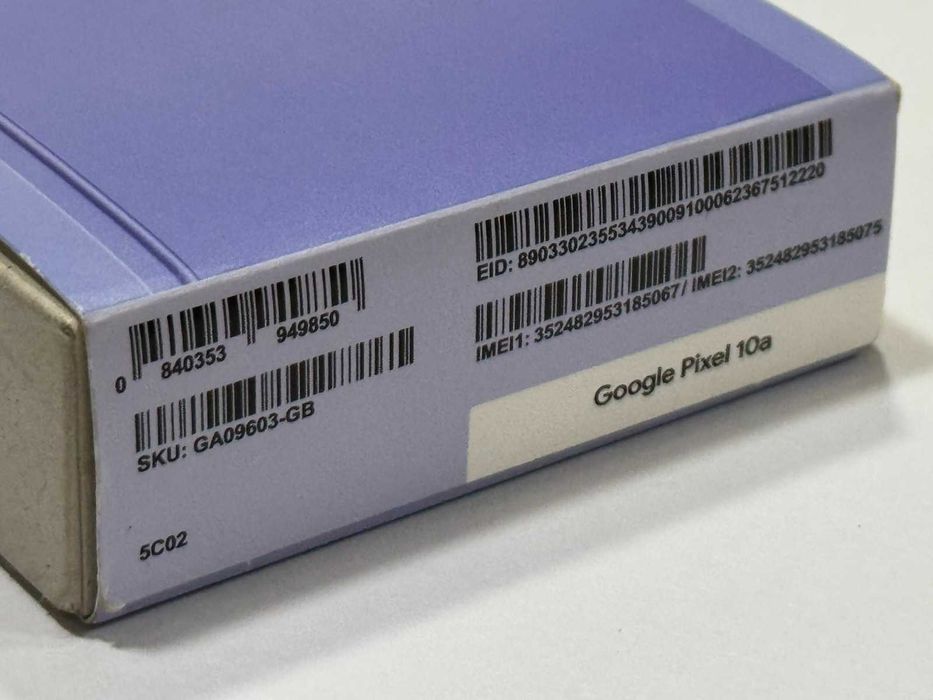 Google Pixel 10a 5G 128GB 8GB RAM Dual