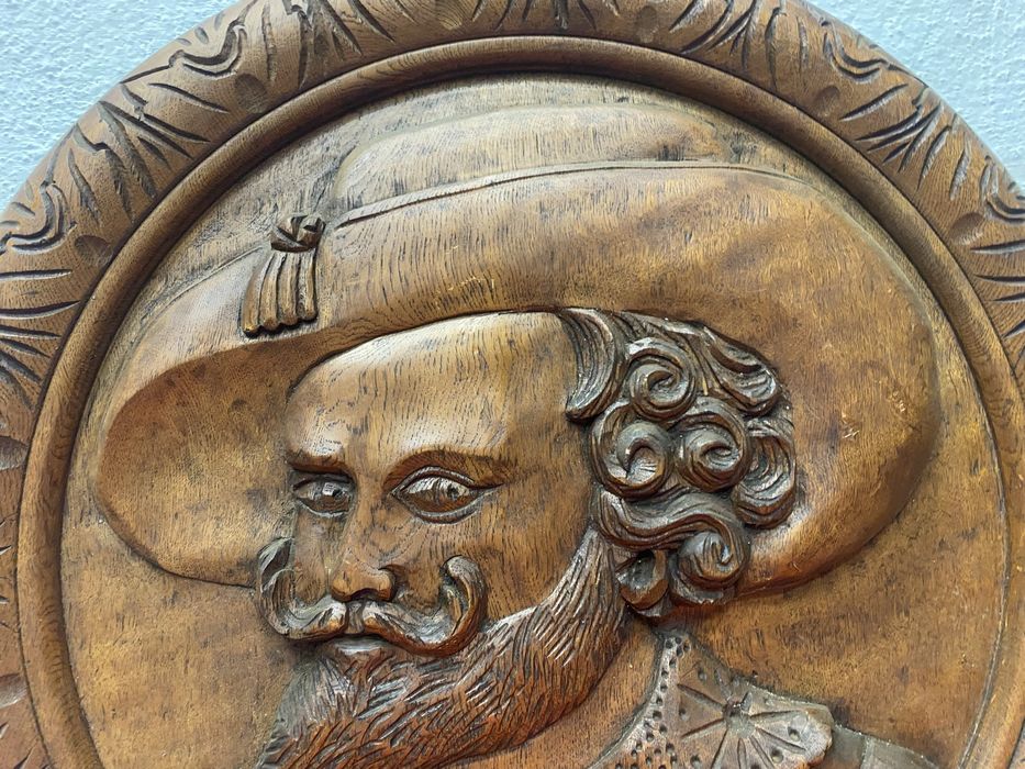 Голямо пано за стена дърворезба  тик