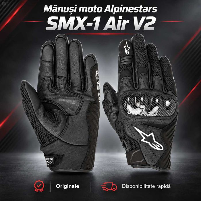 Mănuși Moto Alpinestars SMX-1 Air V2 Originale – Diverse Mărimi
