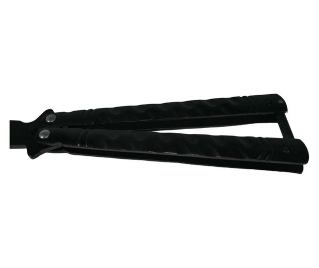 Тренировъчен нож за пеперуда, Wave Blade, 22 см, черен