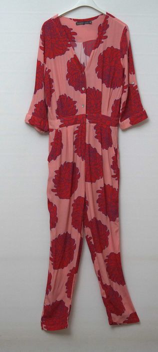 Salopeta Mister Zimi imprimeu floral marimea 8