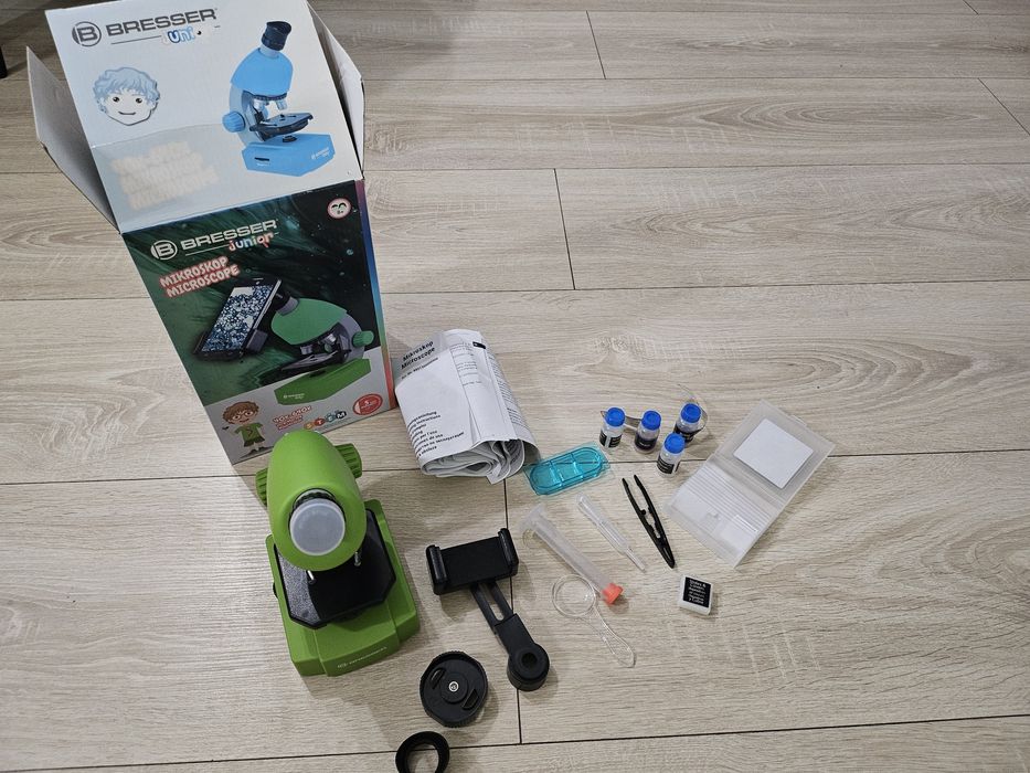 Микроскоп Bresser Junior, Увеличение 40x640, Зелен