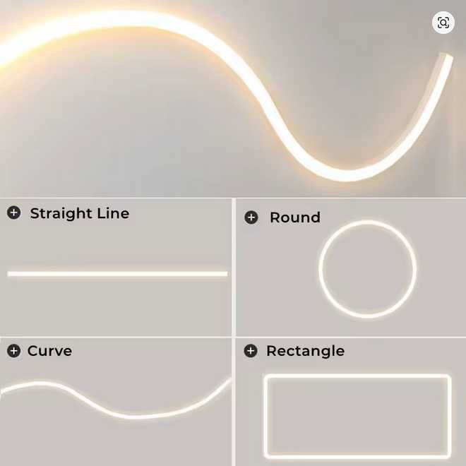 15m 50x20мм Гъвкал дефюзър за канал за ЛЕД лента