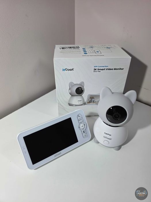 Baby Monitor WiFi 2in1 Multi View ieGeek 5” Night Vision, Aplicatie Telefon
