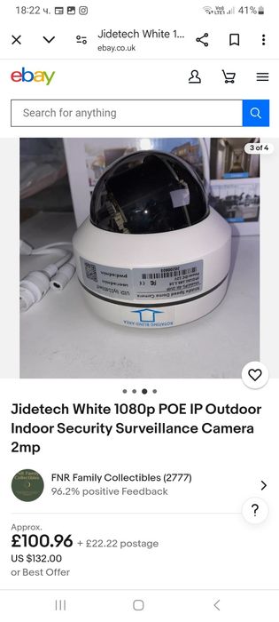 Камера за наблюдение JideTech P1-4X-5MP
