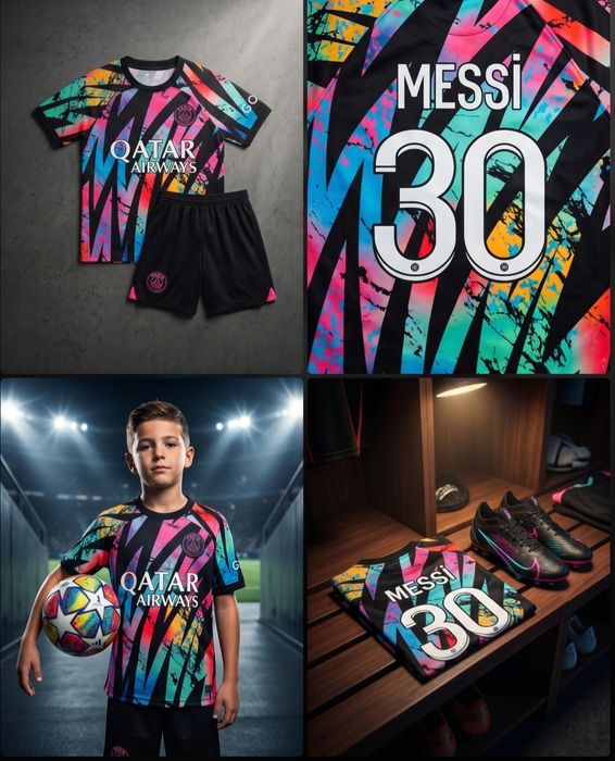 MESSI  детско юношески футболни екипи РЕТРО екипи