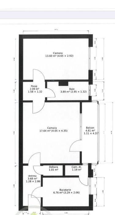 Apartament 2 camere Micalaca 100 Kaufland