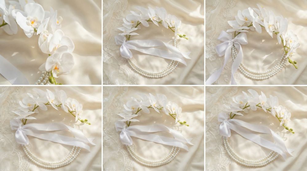 Сватбен букет с перли