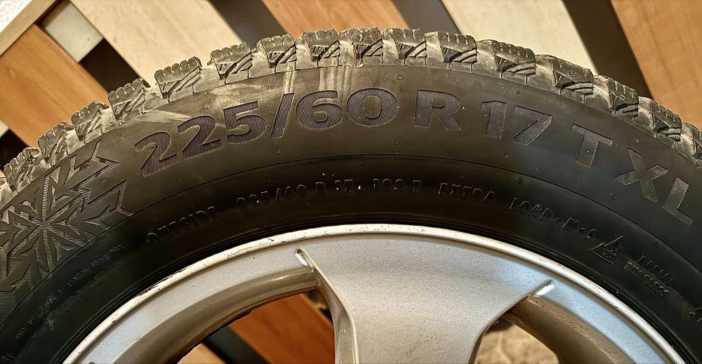 Jante BMW X3 echipate cu cauciucuri de iarna
