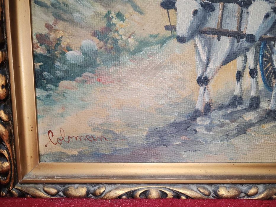 Tablouri vechi in ulei semnate inramate