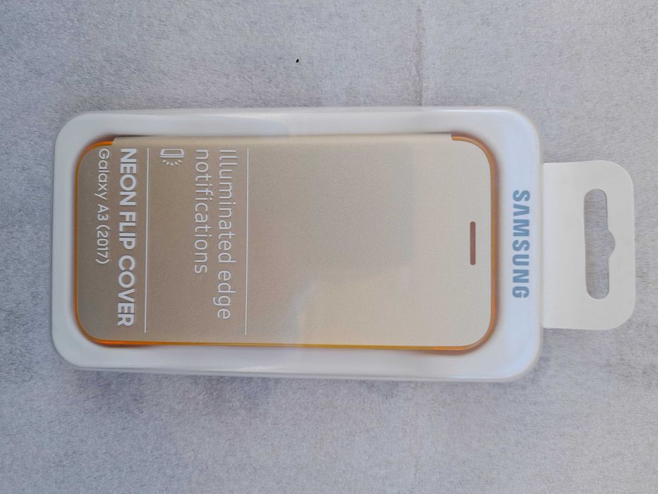 Husa Samsung Galaxy A3 (2017) Neon Flip Cover (model carte)