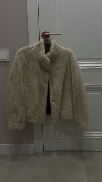 Шубка под норку цвет Кремовый