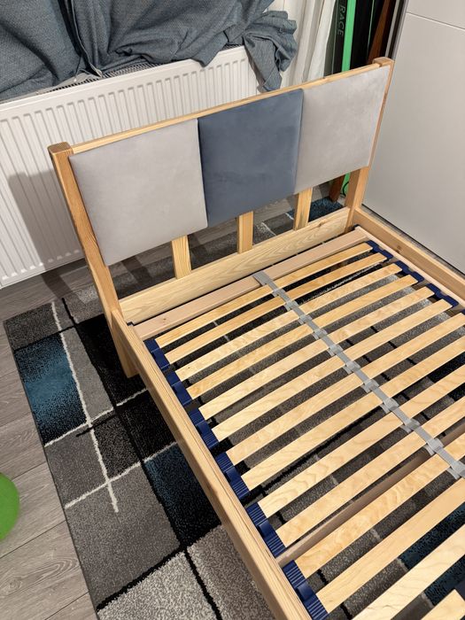 Pat de o persoana 90x200 cu somiera inclusa