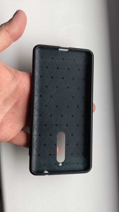 Husa NOKIA 8 TA-1004, TA-1012, TA-1052 tip carte albastru -silicon-gri