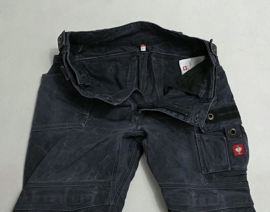Pantaloni Engelbert Strauss R&T Cargo Pants Denim Workwear marimea 52 EU sau Nr. 26 ptr barbați
