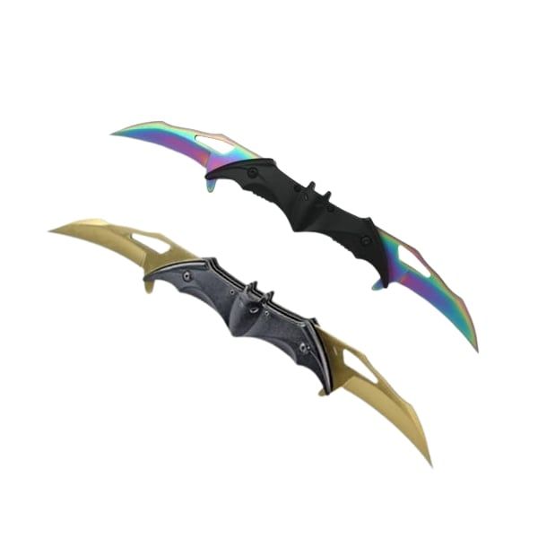 Set doua bricege cu doua taisuri, DEPOX®, multicolor/auriu, 32 cm