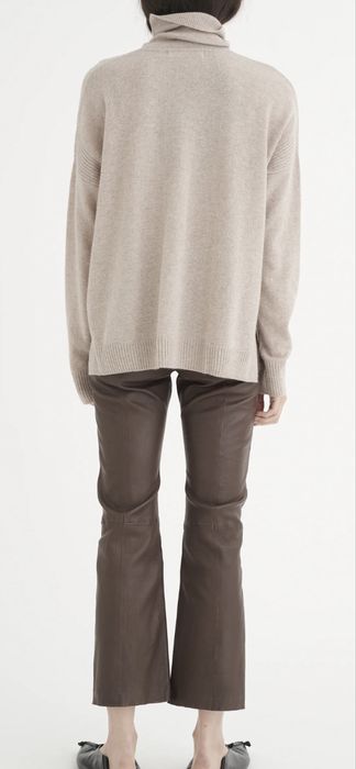 Pantaloni InWear piele naturala ( fina/strech) maro ciocolata Xs