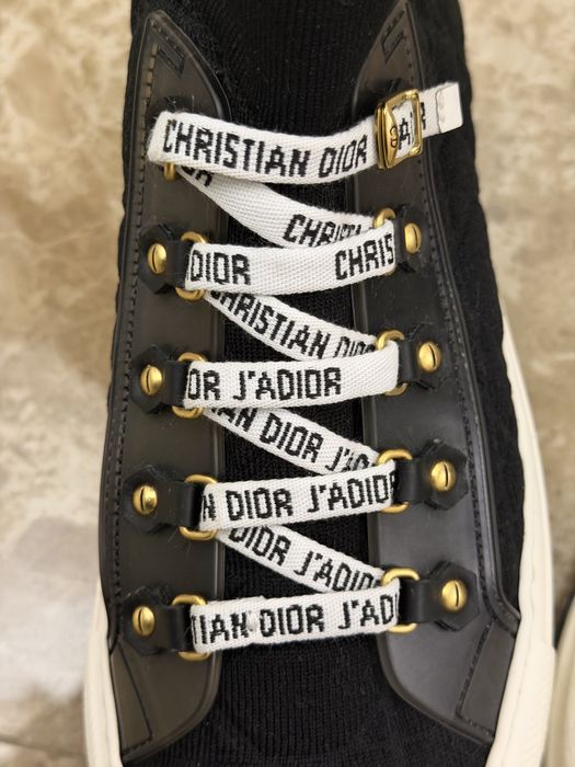 Кроссовки оригинпл Dior чёрные на платформе. 38,5 размер. Оригинал.