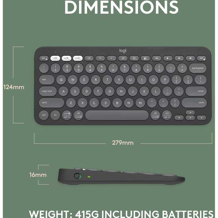 Tastatura Bluetooth Wireless LOGITECH Pebble Keys 2 K380s Nou Sigilata