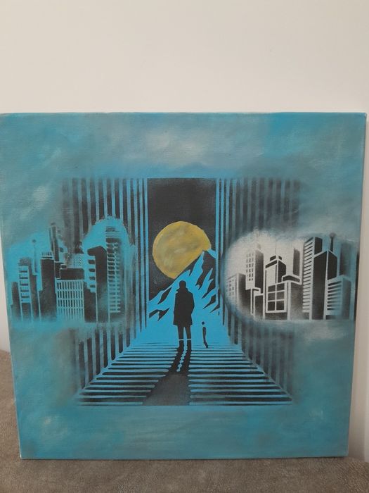 Tablou Canvas -pictat manual 40×40