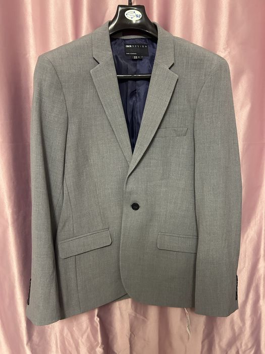 Sacou gri bărbați ASOS, nou cu etichetă, EU 46