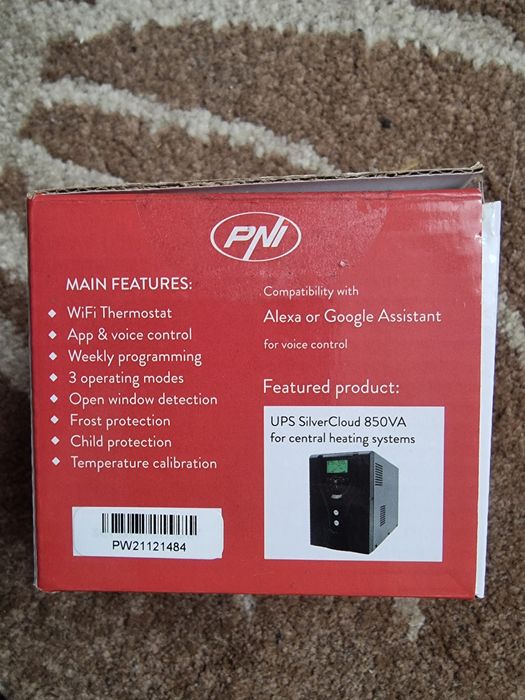 Termostat inteligent incastrabil PNI CT25PW WiFi,control prin internet