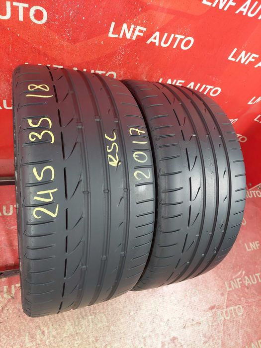 Anvelope de VARA - 245/35/18 - Bridgestone - 5.60 MM - DOT 2017 RFT !