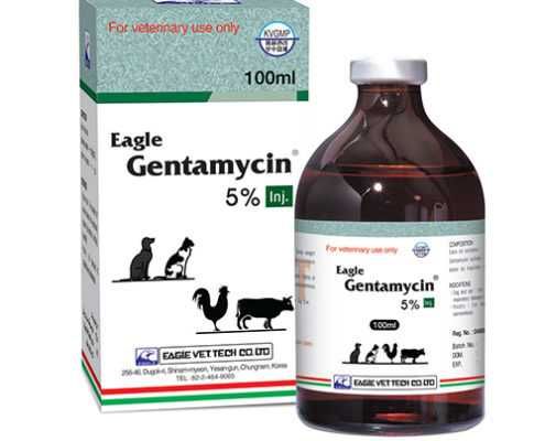 Gentamycin 5% Inj. от завода Eagle Vet Tech