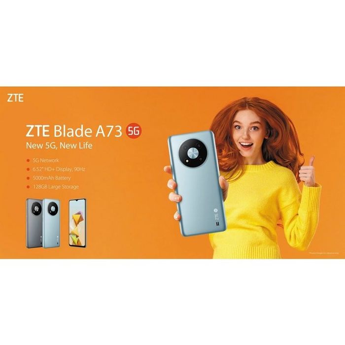 ZTE Blade A73 5G/5G UG Phone U23, чисто нов, 36 м гаранция, сив