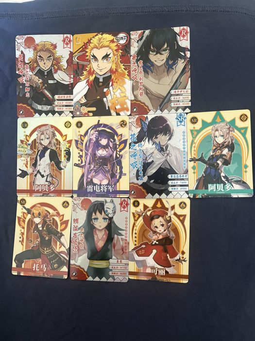 Аниме/геншин карточки