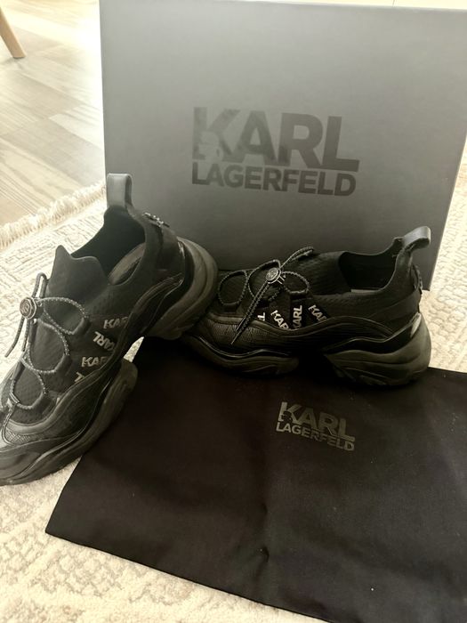 Karl lagerfeld 38 Gemini black leather