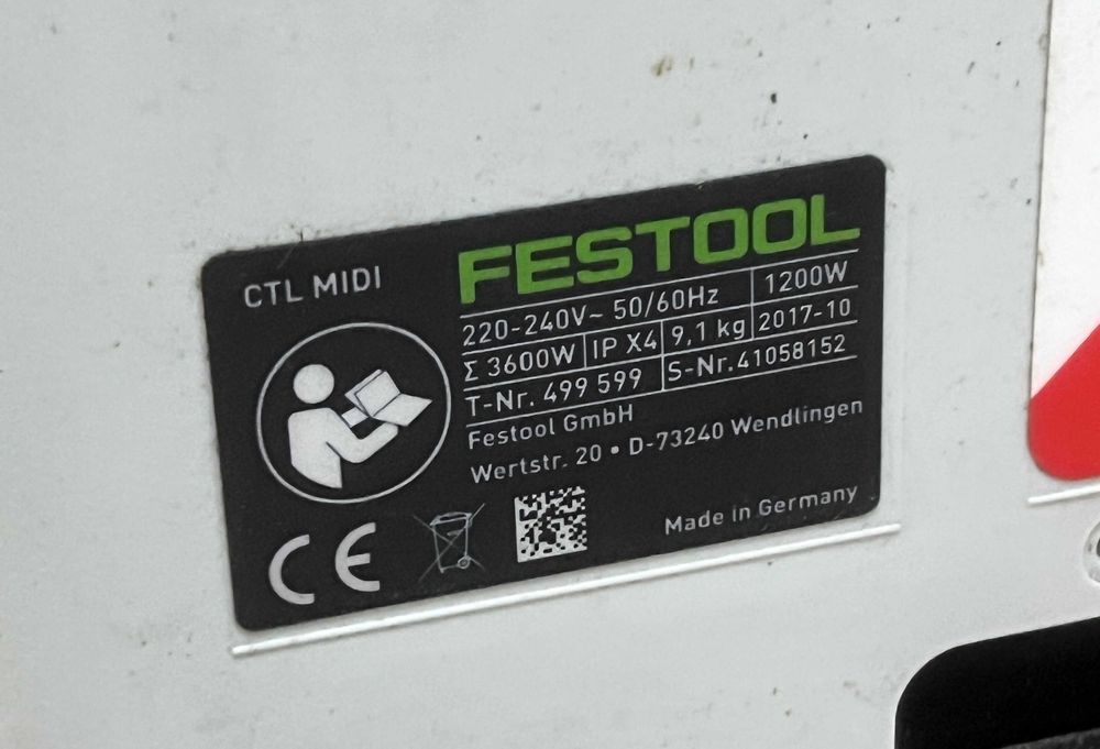 Aspirator profesional Festool CTL MIDI Cleantec cu furtun original