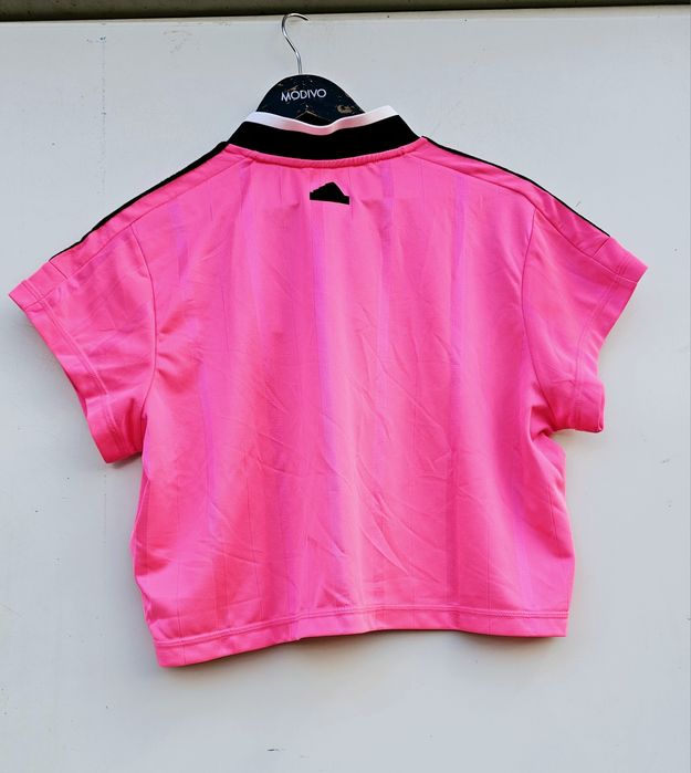 Adidas бонбонено розоро оригинална дамска тениска Л/Хл размер