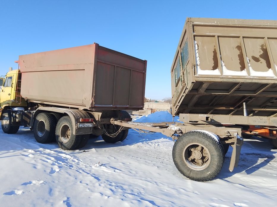 Камаз самосвал с прицепом