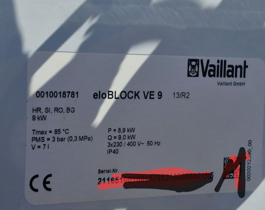 PCB si releu Aux centrala electrica  Vaillant 9KW
